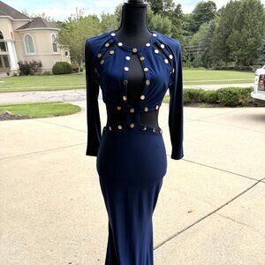 Symphony Navy Blue Gown (long)